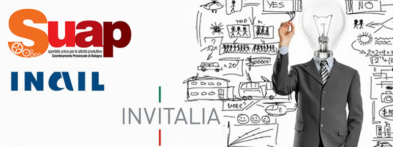 Servizi alle imprese SUAP, Bandi Inail, Incentivi INVITALIA